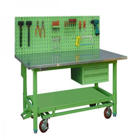 디바이스마트,공구함/작업대/엔클로저 > 작업대/캐비넷 > 작업대 > 일반 작업대,에스엔에스,SB-SUSM2D1P,1800X900X820(1320), 재질: Steel Plate /  1.5T SUS COVER 상판 / ※제조사에서 직배송 되는 상품이며 , 배달 이후 이동 및 세팅은 고객님께서 직접 하셔야 됩니다.