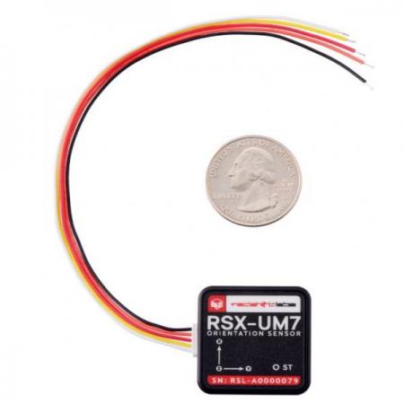 디바이스마트,MCU보드/전자키트 > 센서모듈 > 가속도/자이로/지자기센서,Pololu,UM7 Orientation Sensor #2764,운항자세방위측정표시장치(AHRS). 3축 가속도계, 비율(속도)자이로, 자력계. Extended Kalman Filter 사용.