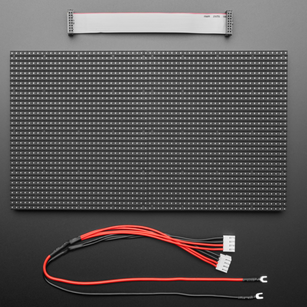 디바이스마트,LED/LCD > FND/도트매트릭스 > 도트매트릭스 > 기타 도트매트릭스,Adafruit,64x32 RGB LED Matrix - 5mm pitch [ada-2277],배열 : 64x32 / 사이즈 : 318x158x15mm / 전압 : 5V / 픽셀 : 2048 / 색상 : RGB / 아두이노 호환