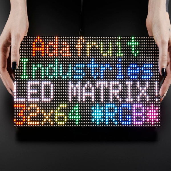 디바이스마트,LED/LCD > FND/도트매트릭스 > 도트매트릭스 > 기타 도트매트릭스,Adafruit,64x32 RGB LED Matrix - 5mm pitch [ada-2277],배열 : 64x32 / 사이즈 : 318x158x15mm / 전압 : 5V / 픽셀 : 2048 / 색상 : RGB / 아두이노 호환