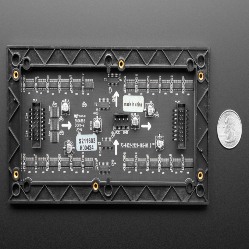 디바이스마트,LED/LCD > FND/도트매트릭스 > 도트매트릭스 > 기타 도트매트릭스,Adafruit,64x32 RGB LED Matrix - 6mm pitch [ada-2276],배열 : 64x32 / 사이즈 : 385x190x13mm / 전압 : 5V / 픽셀 : 2048 / 색상 : RGB