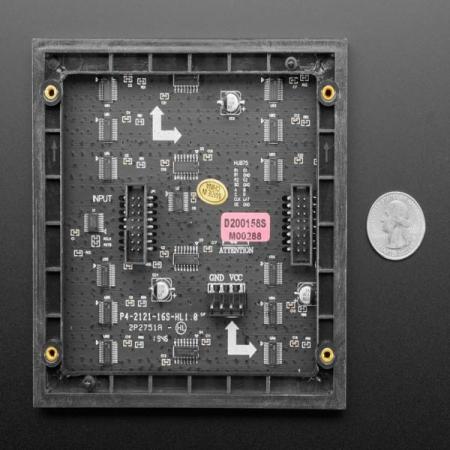 디바이스마트,LED/LCD > FND/도트매트릭스 > 도트매트릭스 > 기타 도트매트릭스,Adafruit,32x32 RGB LED Matrix Panel - 4mm Pitch [ada-607],배열 : 32x32 / 사이즈 : 128x128x17mm / 전압 : 5V / 픽셀 : 1024 / 색상 : RGB / 아두이노 호환