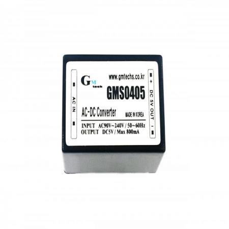 디바이스마트,전원/파워/배터리 > SMPS > On-Board 타입 > 1채널 (Single),지엠테크,GMS0405,On board 타입 1채널 4W SMPS / 출력전압 : 5V / 출력전류 : 800mA / 입력전압 : AC 90~240V / 변환효율 : 67% / 지엠테크