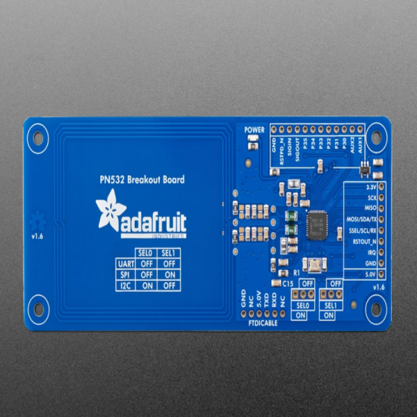 디바이스마트,MCU보드/전자키트 > 통신/네트워크 > NFC,Adafruit,PN532 NFC/RFID controller breakout board - v1.6 [ada-364],PN532는 가장 인기있는 NFC 칩입니다. RFID로 할 수 있는 것은 모두 NFC로 활용 가능합니다. / 13.56MHz 내장안테나, 헤더, 점퍼, 레벨쉬프터(칩), 카드 포함 / 51mm x 117.7mm