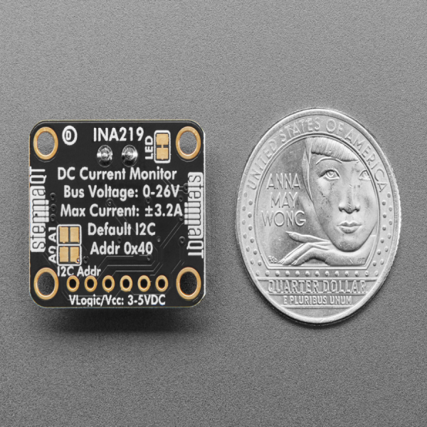 디바이스마트,MCU보드/전자키트 > 센서모듈 > 전압/전류센서,Adafruit,INA219 High Side DC Current Sensor Breakout - 26V ±3.2A Max - STEMMA QT [ada-904],전원 모니터링 문제를 해결해 줄 수 있는 브레이크아웃 보드! / INA219B 칩셋 / 1% 오차율 / 'high side' voltage & DC current draw /