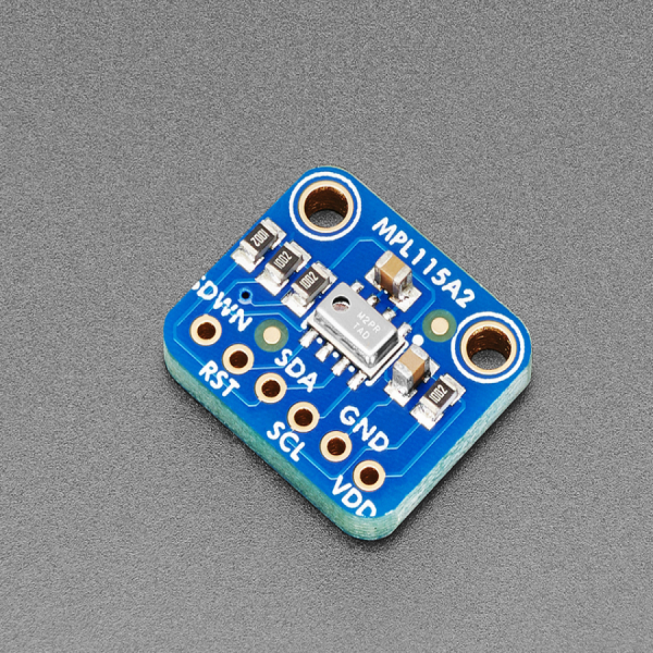 디바이스마트,MCU보드/전자키트 > 센서모듈 > 온도/습도 > 온도센서,Adafruit,MPL115A2 - I2C Barometric Pressure/Temperature Sensor [ada-992],기압 측정 센서 모듈 / MPL115A2 칩셋 / 2.4 ~ 5.5V / Pressure sensing range : 500-1150 hPa, 1.5 hPa/50m altitude resolution