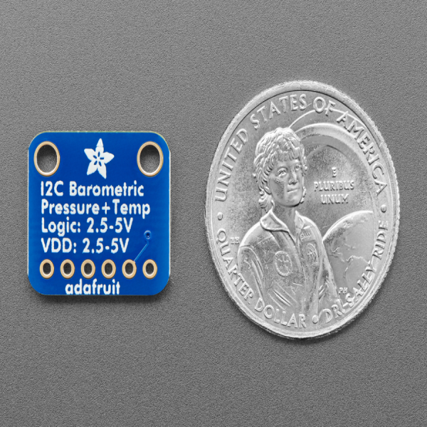 디바이스마트,MCU보드/전자키트 > 센서모듈 > 온도/습도 > 온도센서,Adafruit,MPL115A2 - I2C Barometric Pressure/Temperature Sensor [ada-992],기압 측정 센서 모듈 / MPL115A2 칩셋 / 2.4 ~ 5.5V / Pressure sensing range : 500-1150 hPa, 1.5 hPa/50m altitude resolution