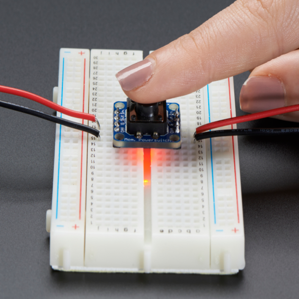 디바이스마트,MCU보드/전자키트 > 버튼/스위치/제어/RTC > 버튼/스위치/조이스틱,Adafruit,Adafruit Push-button Power Switch Breakout [ada-1400],Adafruit Push-button Power Switch 는 작은 사이즈의 DC 전원 컨트롤용 택트 버튼입니다. / MC14093 / 3A P-FET - IN pin to the OUT pin / 3V to 14VDC @ 최대 3A / 20.51 x 17.75mm /