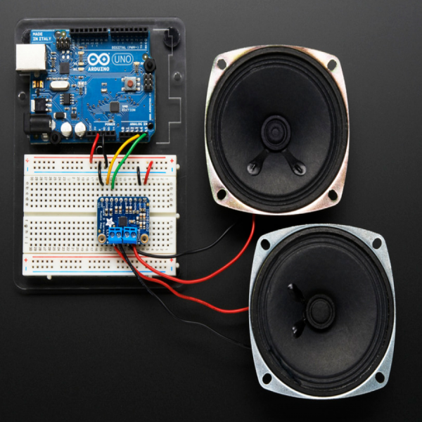 디바이스마트,MCU보드/전자키트 > 음악/앰프/녹음 > 앰프/증폭,Adafruit,Stereo 2.8W Class D Audio Amplifier - I2C Control AGC - TPA2016 [ada-1712],스테레오 앰프, 오디오 증폭기 모듈 / TPA2016 사용, LM386의 업그레이드 버전 / 2 x 2.8W channels into 4Ω impedance speakers / class D controller / 2.7 - 5.5 VDC / 2.8W@4Ω, 10% THD, 1.7W@8Ω, 10% THD, with 5V Supply / 스피커 미포함 (4~8Ω 스피커 권장)