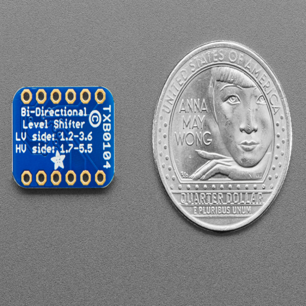 디바이스마트,MCU보드/전자키트 > 전원/신호/저장/응용 > 레벨컨버터/전압관리,Adafruit,TXB0104 Bi-Directional Level Shifter - TXB0104 [ada-1875],3.3V 전용 센서, 디스플레이 등의 모듈/부품들을, 아두이노와 같은 5V로 변경시켜 줄 수 있는 레벨 쉬프터 입니다. / 4050/74LVX245 시리즈의 일방성 인터페이스와는 달리, TXB0104 는 양방향(자동감지) 레벨 컨버터입니다.