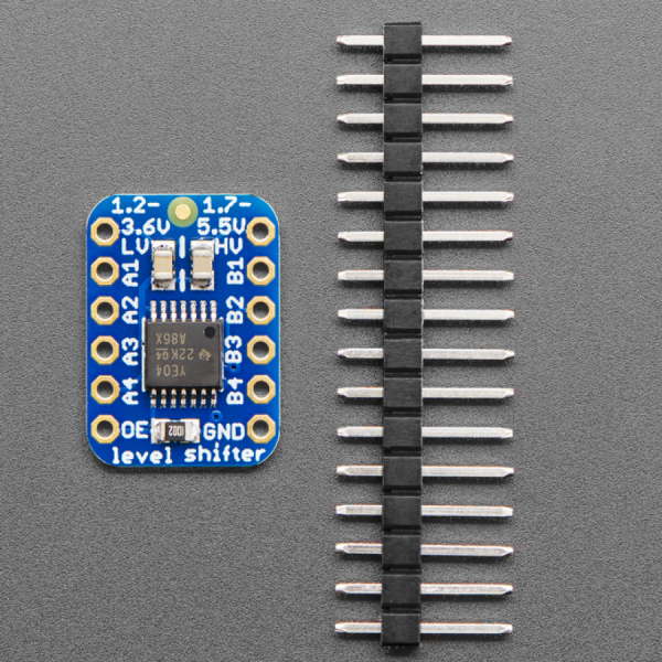디바이스마트,MCU보드/전자키트 > 전원/신호/저장/응용 > 레벨컨버터/전압관리,Adafruit,TXB0104 Bi-Directional Level Shifter - TXB0104 [ada-1875],3.3V 전용 센서, 디스플레이 등의 모듈/부품들을, 아두이노와 같은 5V로 변경시켜 줄 수 있는 레벨 쉬프터 입니다. / 4050/74LVX245 시리즈의 일방성 인터페이스와는 달리, TXB0104 는 양방향(자동감지) 레벨 컨버터입니다.