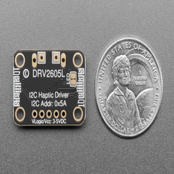 디바이스마트,MCU보드/전자키트 > 버튼/스위치/제어/RTC > 모터/모터컨트롤,Adafruit,Adafruit DRV2605L Haptic Motor Controller [ada-2305],DRV2605 모터 드라이버 사용 / 스텝모터나 DC모터 컨트롤러가 아닌, 오직 햅틱 모터(터치 반응형 센서모터)를 컨트롤 만을 위한 모듈 / I2C 인터페이스 / LRA and ERM type 모두 가능 / 3V and 5V power, logic