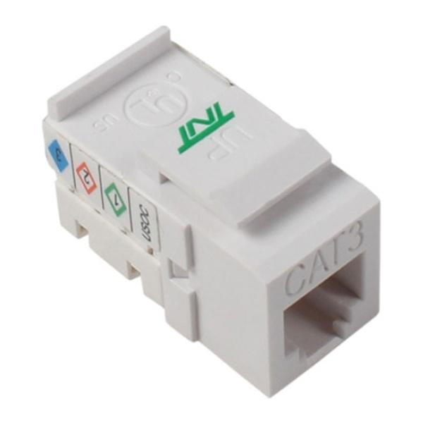 TNT 스냅인 키스톤잭, CAT.3 UTP (90°), NM-TNT91 [화이트]