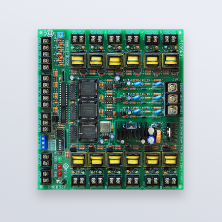 디바이스마트,MCU보드/전자키트 > 전원/신호/저장/응용 > 충전/배터리/전원,개성산전,KMG836F,KMG836F는 탈자기능에 특화된 16bit분해능의 위상각제어 전용칩(KPP8316MG)을 탑재한 삼상용 전파 탈/착자 제어보드입니다.