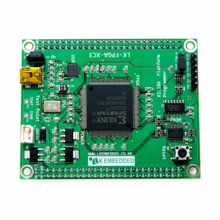 디바이스마트,MCU보드/전자키트 > 프로세서/개발보드 > FPGA,LK EMBEDDED,스파르탄3 Spartan3 FPGA 개발모듈,자이링스 Spartan3 Family, XC3S200 FPGA 내장 모듈