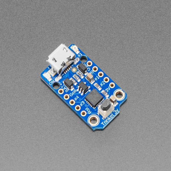 디바이스마트,오픈소스/코딩교육 > 아두이노 > 아두이노 호환보드,Adafruit,Adafruit Trinket - Mini Microcontroller - 3.3V Logic - MicroUSB [ada-1500],ATtiny85 on-board / Micro-USB jack / 3V and 5V / 27mm x 15 x 4mm