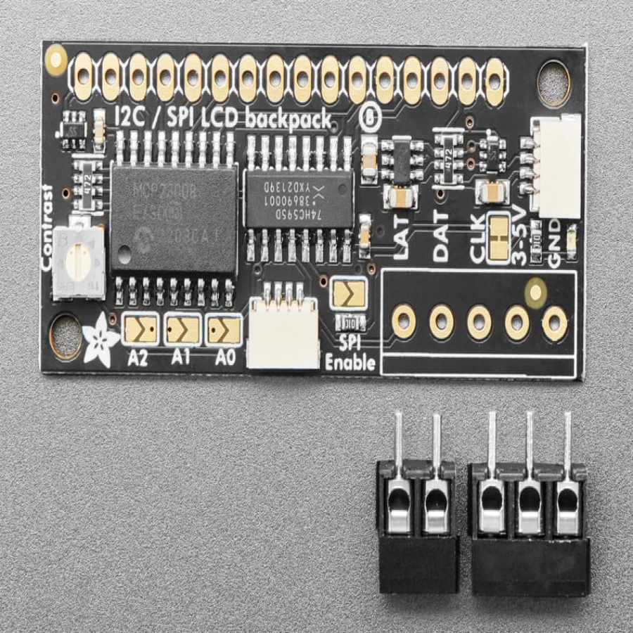 i2c / SPI character LCD backpack [ada-292]