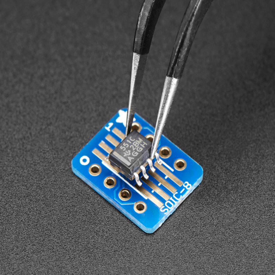 SMT Breakout PCB for SOIC-8, MSOP-8 or TSSOP-8 - 6 Pack! [ada-1212]