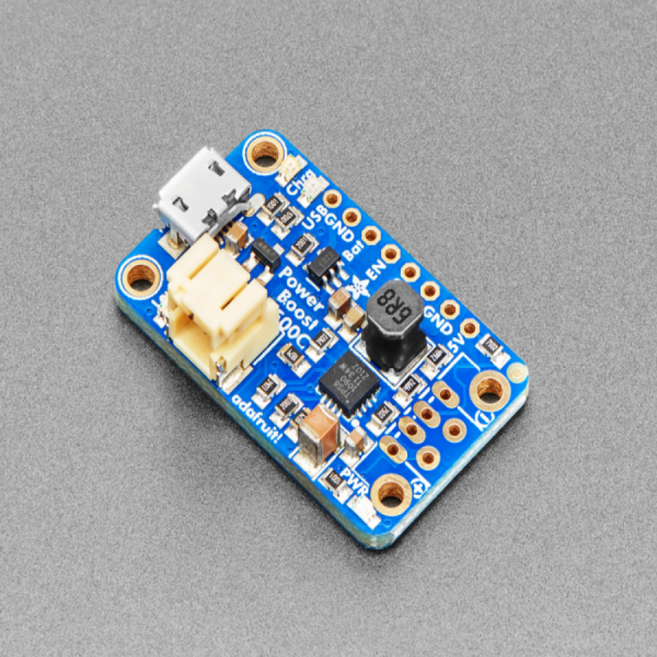 디바이스마트,MCU보드/전자키트 > 전원/신호/저장/응용 > 레벨컨버터/전압관리,Adafruit,PowerBoost 500 Charger - Rechargeable 5V Lipo USB Boost @ 500mA+ [ada-1944],DC/DC boost converter module / TPS61090 boost converter 기반 / 3.7V LiIon,LiPoly battery 를 활용하여 휴대용 장치(아두이노, 라즈베리파이, 비글본 등)에 전원(5.2V 출력)을 공급할 수 있습니다. / 22mm x 37mm x 2mm