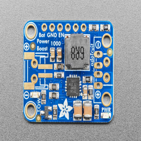 디바이스마트,MCU보드/전자키트 > 전원/신호/저장/응용 > 레벨컨버터/전압관리,Adafruit,PowerBoost 1000 Basic - 5V USB Boost @ 1000mA from 1.8V+ [ada-2030],DC/DC boost converter module / TPS61030 boost converter 기반 / 1.8V 배터리를 활용하여 휴대용 장치(아두이노, 라즈베리파이, 비글본 등)에 전원(5.2V 출력)을 공급할 수 있습니다. / 29mm x 23mm x 2mm