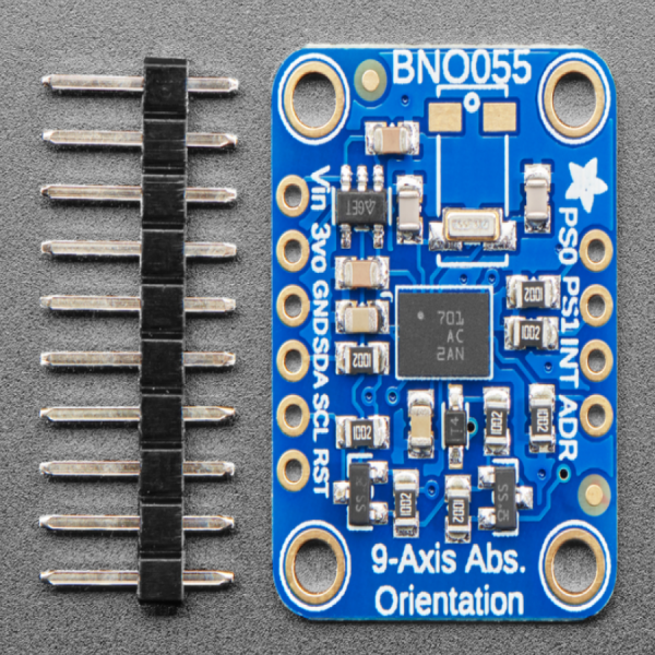 디바이스마트,MCU보드/전자키트 > 센서모듈 > IMU/AHRS(9축 이상),Adafruit,Adafruit 9-DOF Absolute Orientation IMU Fusion Breakout - BNO055 [ada-2472],Euler Vector, 100Hz / Quaterion, 100Hz / Angular Velocity Vector (20Hz) / Acceleration Vector (100Hz) / Magnetic Field Strength Vector (100Hz) / Linear Acceleration Vector (100Hz) / Gravity Vector (100Hz) / Temperature (1Hz)
