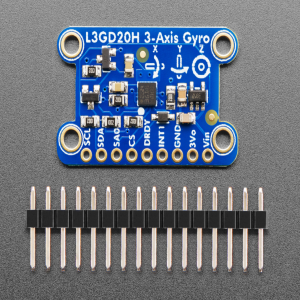 디바이스마트,MCU보드/전자키트 > 센서모듈 > 가속도/자이로/지자기센서 > 자이로센서,Adafruit,L3GD20H Triple-Axis Gyro Breakout Board - L3GD20/L3G4200 Upgrade - L3GD20H [ada-1032],I2C or SPI interface / 3.3V 레벨시프터 내장 (5V에서 사용 가능)