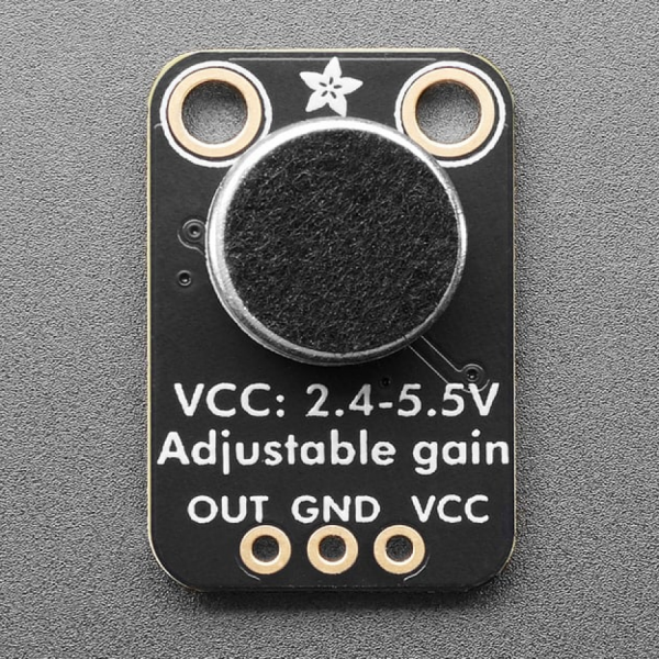 디바이스마트,MCU보드/전자키트 > 음악/앰프/녹음 > 앰프/증폭,Adafruit,Electret Microphone Amplifier - MAX4466 with Adjustable Gain [ada-1063],Maxim MAX4466 (power supply noise rejection) / 20-20KHz / FFT를 사용한 음성 변조, 오디오 녹음/샘플링, 오디오-반응성 프로젝트 등에 알맞습니다.