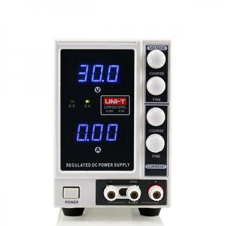 디바이스마트,계측기/측정공구 > 전원공급장치 > DC 파워서플라이,UNI-T,DC파워서플라이(전원공급기) UTP3313TFL-II,1채널 3A 30V DC파워서플라이. Ripple and noise: ≤0.3 mVrms, 오토스위칭, 선명한 LED 디스플레이.