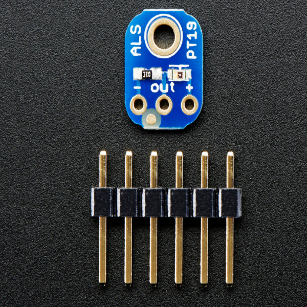 디바이스마트,MCU보드/전자키트 > 센서모듈 > 빛/조도/컬러/UV > 빛/조도/CdS센서,Adafruit,Adafruit ALS-PT19 Analog Light Sensor Breakout  [ada-2748],빛을 많이 감지할수록 전압이 올라갑니다.