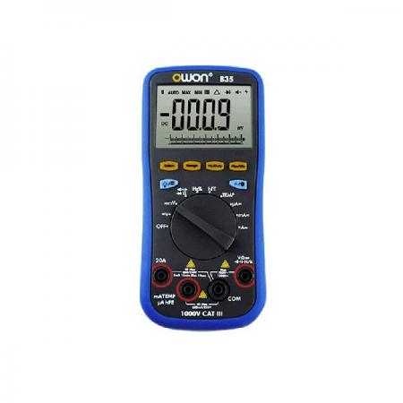 디바이스마트,계측기/측정공구 > 전기/전자 계측기 > 휴대형멀티미터,OWON,디지털 멀티미터 D35,DC전압,AC전압, DC전류, AC전류,저항,캐패시터 측정, Display-6000카운트