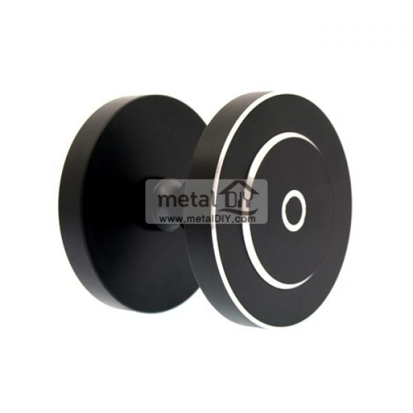 강화도어손잡이/건축용/원형/흑색/규격선택