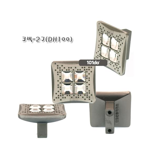 2구손잡이/사각다이아(큐빅)/DT147/가구손잡이