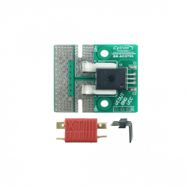 디바이스마트,MCU보드/전자키트 > 센서모듈 > 전압/전류센서,Cytron,50A Current Sensor [BB-ACS756],Hall Effect 기반의 리니어 ACS756 전류 센서 모듈로 AC/DC 전류를 센싱할 수 있습니다. 모터 제어, 부하 검출 및 관리, 전원공급, 과전류 보호 등의 어플리케이션에 사용 가능합니다.