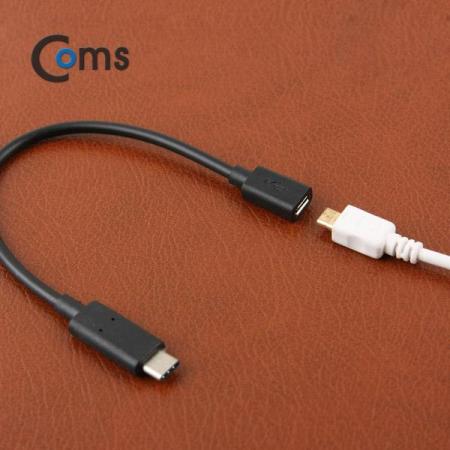 디바이스마트,케이블/전선 > USB 케이블 > OTG(FM) > micro B타입(5핀) OTG,Coms,USB 3.1 젠더(Type C)- Micro 5P(F)/C(M) 20cm [ITB132],micro 5핀 to C타입 변환 젠더 케이블 / 길이 : 20cm / 색상 : 블랙 / 전송속도 : USB 2.0 / 케이블 연장 및 변환에 사용