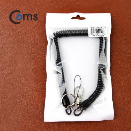 디바이스마트,컴퓨터/모바일/가전 > 스마트폰/스마트기기 > 모바일 주변기기 > 기타 주변기기,Coms,스프링 스트랩 OD: 11mm, 30cm / Black [ITB147],휴대폰 분실방지 / 열쇠고리 / 떨어뜨림 방지