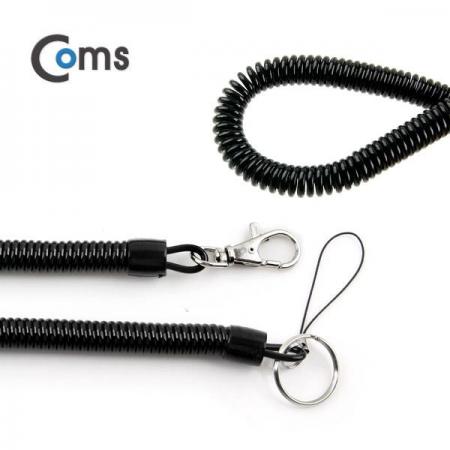 디바이스마트,컴퓨터/모바일/가전 > 스마트폰/스마트기기 > 모바일 주변기기 > 기타 주변기기,Coms,스프링 스트랩 OD: 11mm, 30cm / Black [ITB147],휴대폰 분실방지 / 열쇠고리 / 떨어뜨림 방지