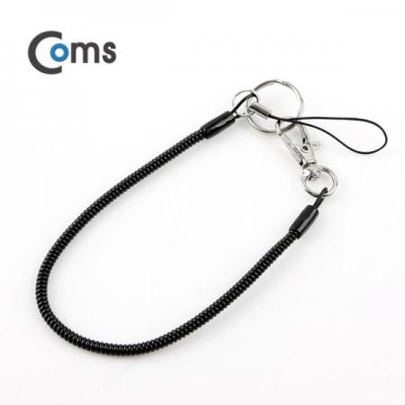 디바이스마트,컴퓨터/모바일/가전 > 스마트폰/스마트기기 > 모바일 주변기기 > 기타 주변기기,Coms,스프링 스트랩 OD: 3.5mm, 20cm / Black [ITB141],휴대폰 분실방지 / 열쇠고리 / 떨어뜨림 방지