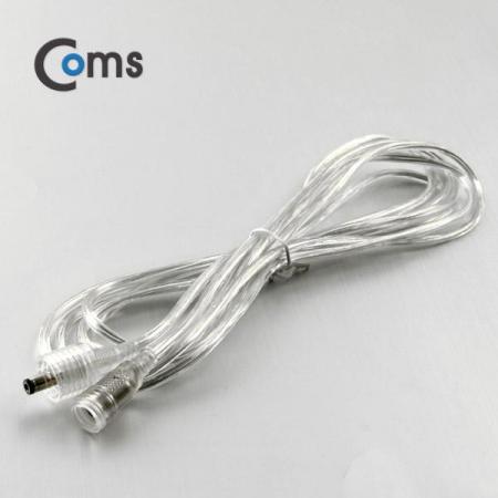 디바이스마트,커넥터/PCB > 플러그/잭 > DC잭/플러그 > DC플러그,Coms,DC 5.5 전원 케이블(방수/연장), 투명 3M [BU052],DC 전원 연장 케이블 / 방수 기능 / MALE to FEMALE / 외경 5.5파이,내경 2.1파이 / 3M