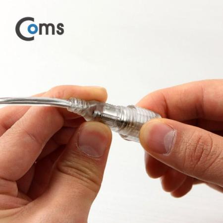 디바이스마트,커넥터/PCB > 플러그/잭 > DC잭/플러그 > DC플러그,Coms,DC 5.5 전원 케이블(방수/연장), 투명 3M [BU052],DC 전원 연장 케이블 / 방수 기능 / MALE to FEMALE / 외경 5.5파이,내경 2.1파이 / 3M
