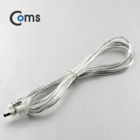 디바이스마트,커넥터/PCB > 플러그/잭 > DC잭/플러그 > DC플러그,Coms,DC 5.5 전원 케이블(방수/연장), 투명 2M [BU051],DC 전원 연장 케이블 / 방수 기능 / MALE to FEMALE / 외경 5.5파이,내경 2.1파이 / 2M