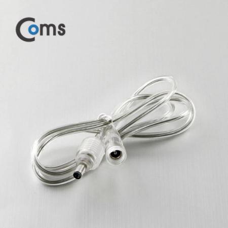 디바이스마트,커넥터/PCB > 플러그/잭 > DC잭/플러그 > DC플러그,Coms,DC 5.5 전원 케이블(방수/연장), 투명 1M [BU050],DC 전원 연장 케이블 / 방수 기능 / MALE to FEMALE / 외경 5.5파이,내경 2.1파이 / 1M