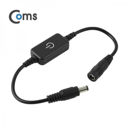 디바이스마트,커넥터/PCB > 플러그/잭 > DC잭/플러그 > DC플러그,Coms,DC 전원 케이블(On/Off 터치버튼) DC 5.5 연장, 30cm [BU995],DC 전원 케이블 / 스위치 내장 / MALE to FEMALE / 외경 5.5파이,내경 2.1파이 / 30cm