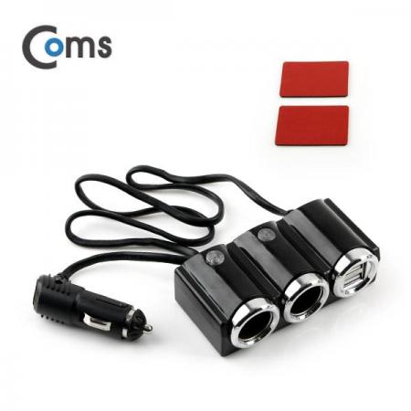 디바이스마트,컴퓨터/모바일/가전 > 게임/취미/캠핑용품 > 차량내부용품 > 실내용품,Coms,차량용 시가 소켓(2구) USB 2P [ITB761],120W 고출력 / 시가소켓 2구 + USB 2포트