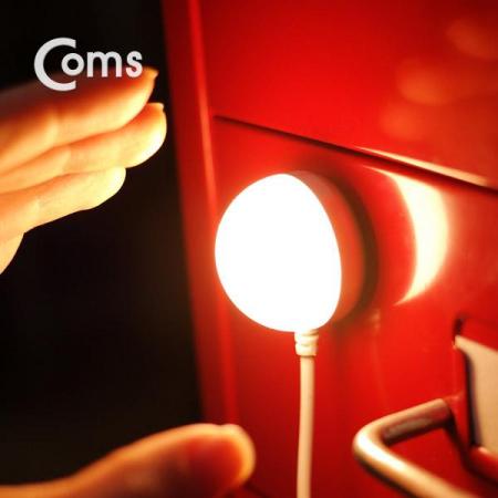 디바이스마트,사무/생활/서적 > 차량/생활/IOT > IOT/생활/취미,Coms,USB 램프(전구형) 전구 지름(34mm), Yellow [BU004],ON/OFF 스위치 / 자석 부착 / USB 전원