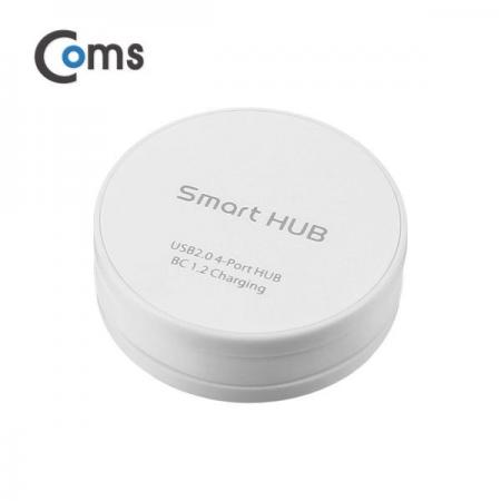 디바이스마트,컴퓨터/모바일/가전 > 네트워크/케이블/컨버터/IOT > 인터넷공유기/허브/랜카드 > USB허브/포트 확장 도킹스테이션,Coms,USB 2.0 (4P/무전원/원형) 흰색, 충전용 [FW915],4P/무전원/원형