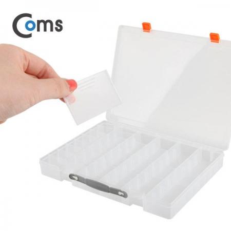디바이스마트,공구함/작업대/엔클로저 > 공구함/부품함 > 다용도정리함(케이스),Coms,다용도 PVC 수납함 (26*36cm) 투명 [ITB632],부품, 약, 작은소품 등 종류별 나누어 보관