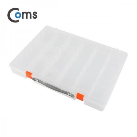 디바이스마트,공구함/작업대/엔클로저 > 공구함/부품함 > 다용도정리함(케이스),Coms,다용도 PVC 수납함 (26*36cm) 투명 [ITB632],부품, 약, 작은소품 등 종류별 나누어 보관