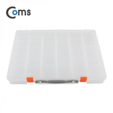 디바이스마트,공구함/작업대/엔클로저 > 공구함/부품함 > 다용도정리함(케이스),Coms,다용도 PVC 수납함 (26*36cm) 투명 [ITB632],부품, 약, 작은소품 등 종류별 나누어 보관