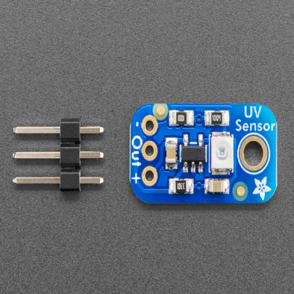 디바이스마트,MCU보드/전자키트 > 센서모듈 > 빛/조도/컬러/UV > 컬러/UV센서,Adafruit,Analog UV Light Sensor Breakout - GUVA-S12SD [ada-1918],240-370mm 범위의 빛을 감지할 수 있는 UV 센서입니다.