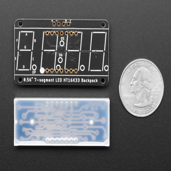 디바이스마트,LED/LCD > FND/도트매트릭스 > FND(세그먼트LED) > FND 모듈,Adafruit,Adafruit 0.56' 4-Digit 7-Segment Display w/I2C Backpack - Red [ada-878],배열 : 4자리 / 사이즈 : 0.56inch / 색상 : 레드(Red)